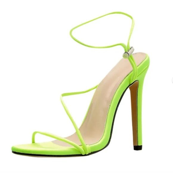 ADVIICD Neon Yellow Sandals Size 40/9.5 - Picture 1 of 5